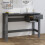VidaXL (dark grey) vidaXL Desk Solid Wood Pine Home Working Writing Computer Table Multi Colours 2