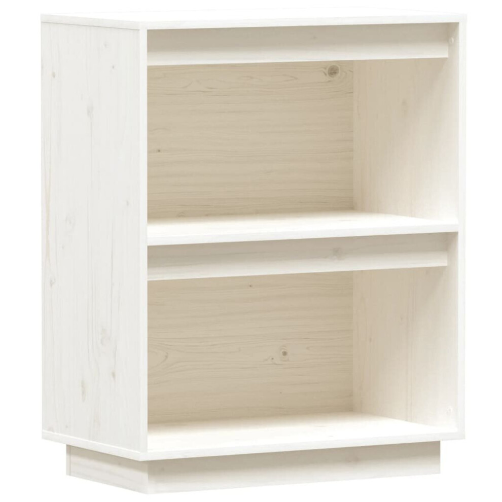 Vidaxl (White) Solid Wood Pine Console Cabinet Entryway Media Sideboard Multi Colours White