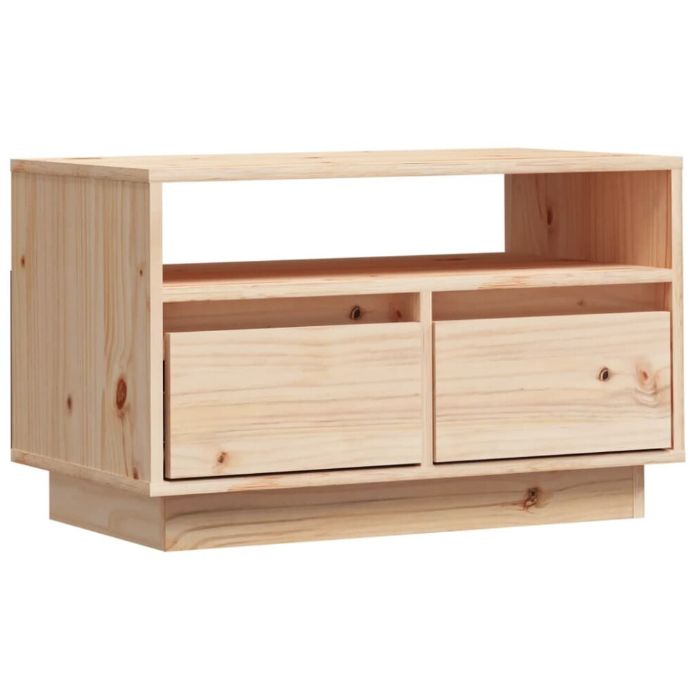 Vidaxl (Brown) Solid Wood Pine Tv Cabinet Wooden Hifi Cabinet Tv Stand Multi Colours Brown