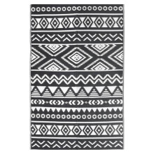 (black pattern, 190 x 290 cm) vidaXL Outdoor Carpet Garden Rug Carpet Patio Mat Area Rug Balcony Blanket PP