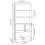 VidaXL (light grey) vidaXL Highboard Solid Wood Pine Wooden Storage Shelf Sideboard Multi Colours 3