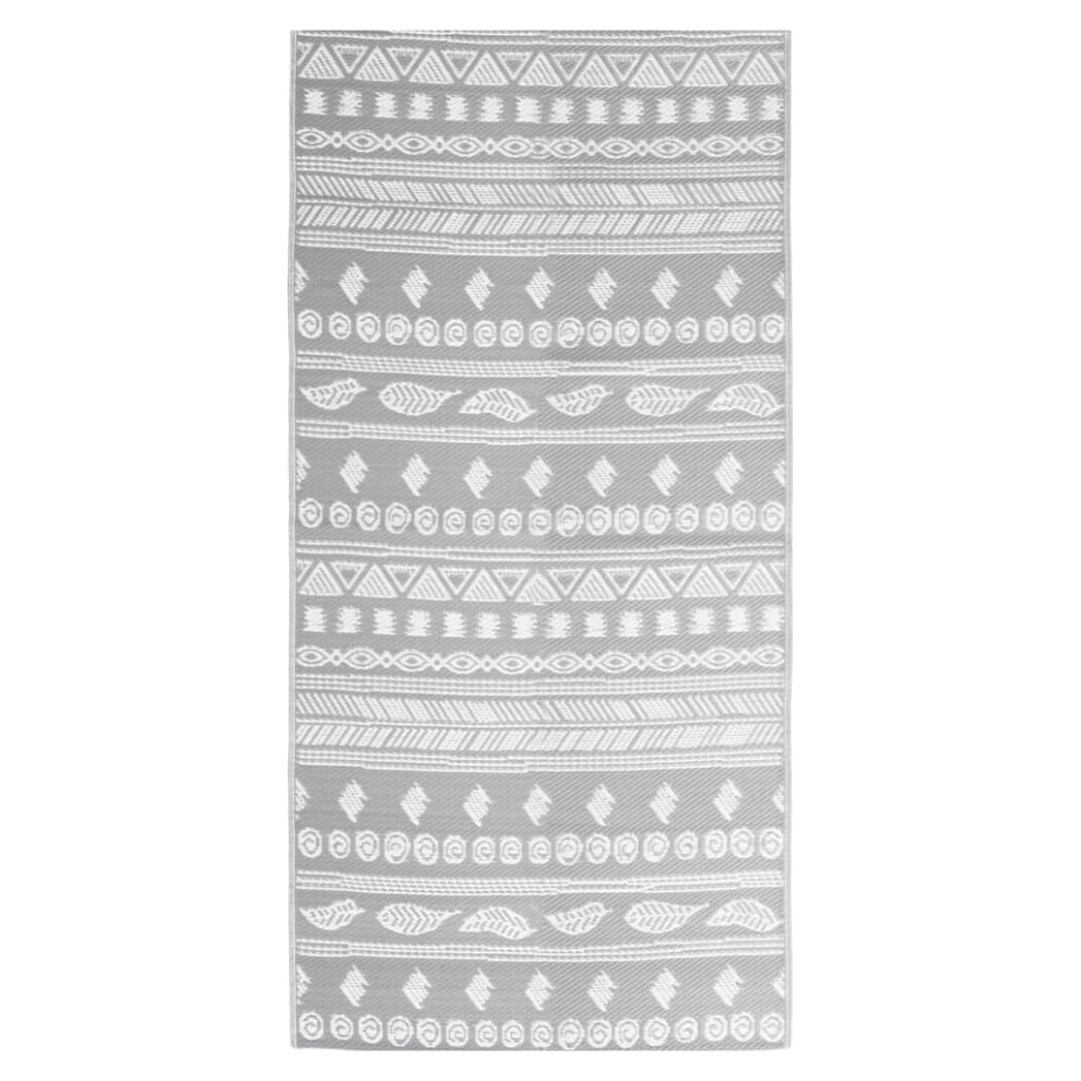 (grey pattern, 80 x 150 cm) vidaXL Outdoor Carpet Garden Rug Carpet Patio Mat Area Rug Balcony Blanket PP-image-OPC-P9NCSCT-NEW