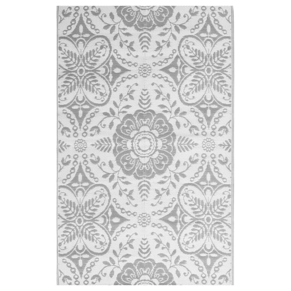 (light grey, 140 x 200 cm) vidaXL Outdoor Carpet Garden Rug Carpet Patio Mat Area Rug Balcony Blanket PP