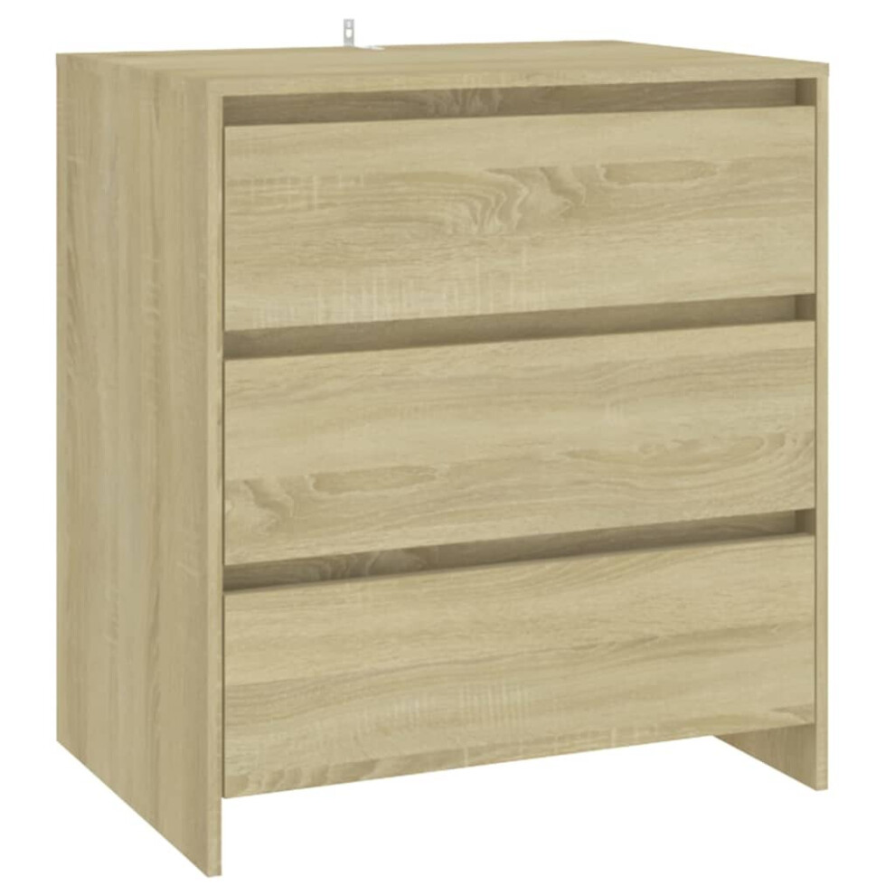 (sonoma oak) vidaXL Sideboard Chipboard Storage Side Drawer Cabinet Highboard Multi Colours