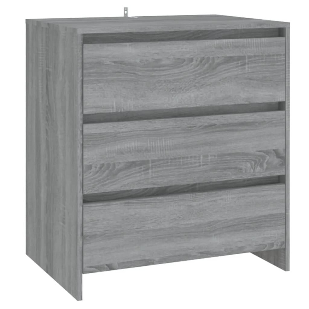 (grey sonoma) vidaXL Sideboard Chipboard Storage Side Drawer Cabinet Highboard Multi Colours