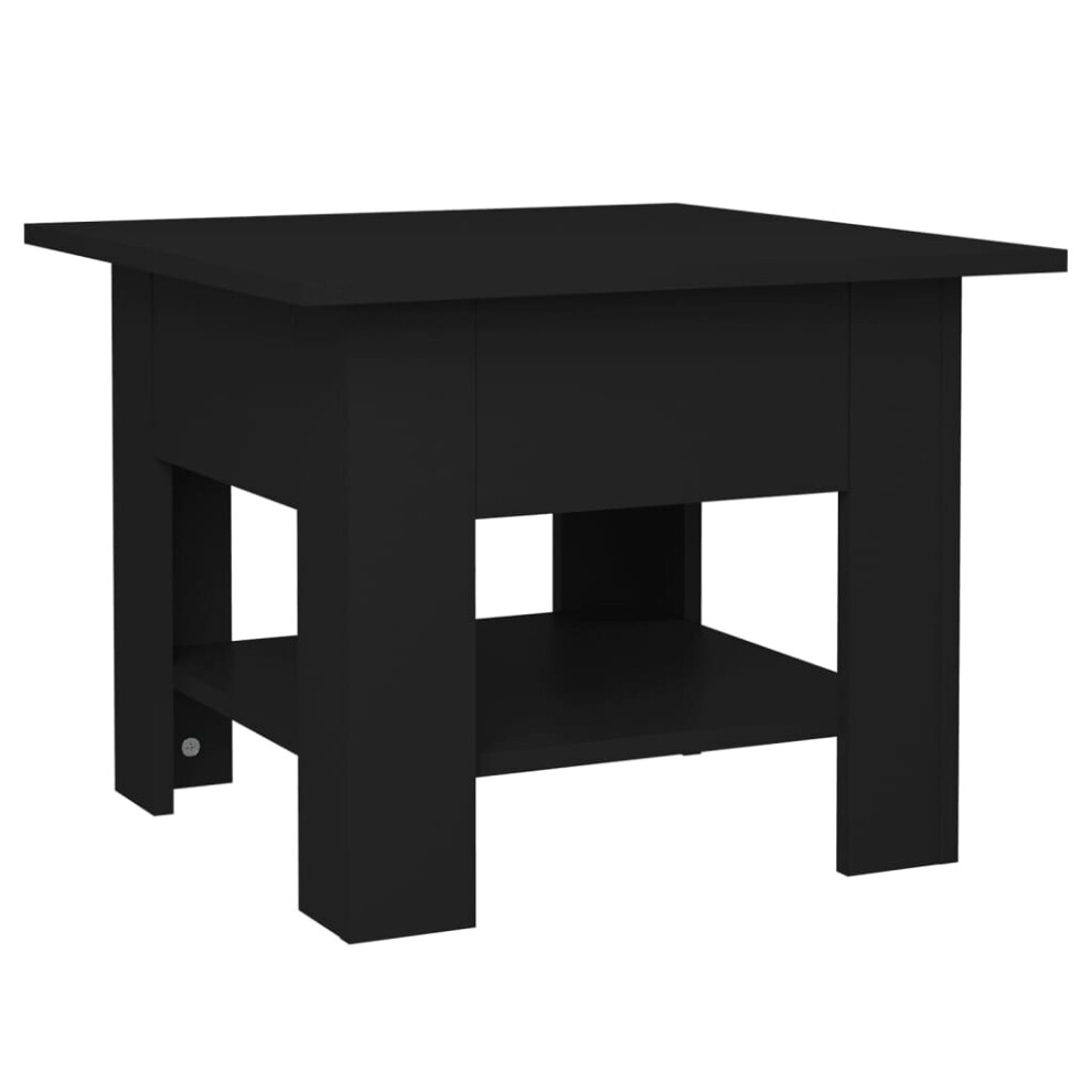 (black) vidaXL Coffee Table Chipboard Home Indoor Tea Table Furniture Multi Colours