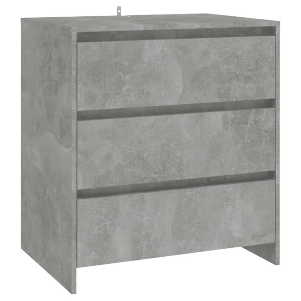 (concrete grey) vidaXL Sideboard Chipboard Storage Side Drawer Cabinet Highboard Multi Colours