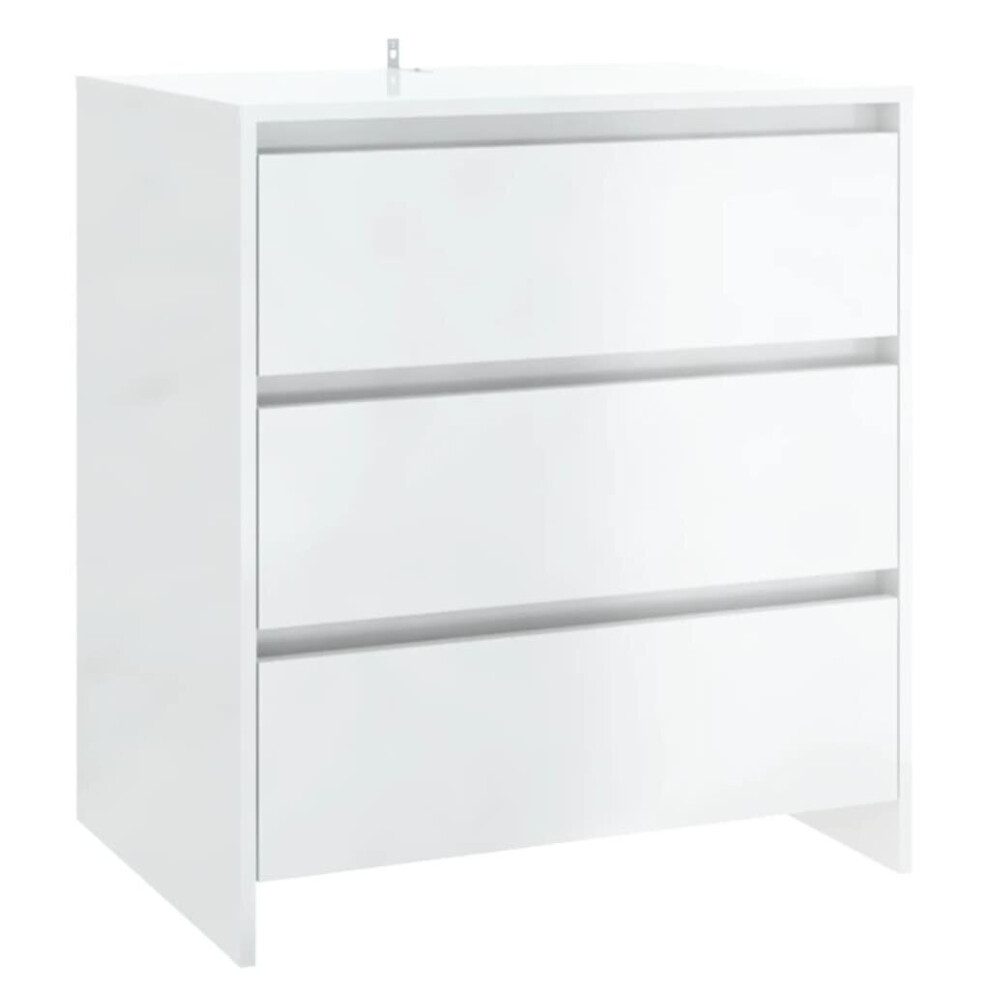 (high gloss white) vidaXL Sideboard Chipboard Storage Side Drawer Cabinet Highboard Multi Colours