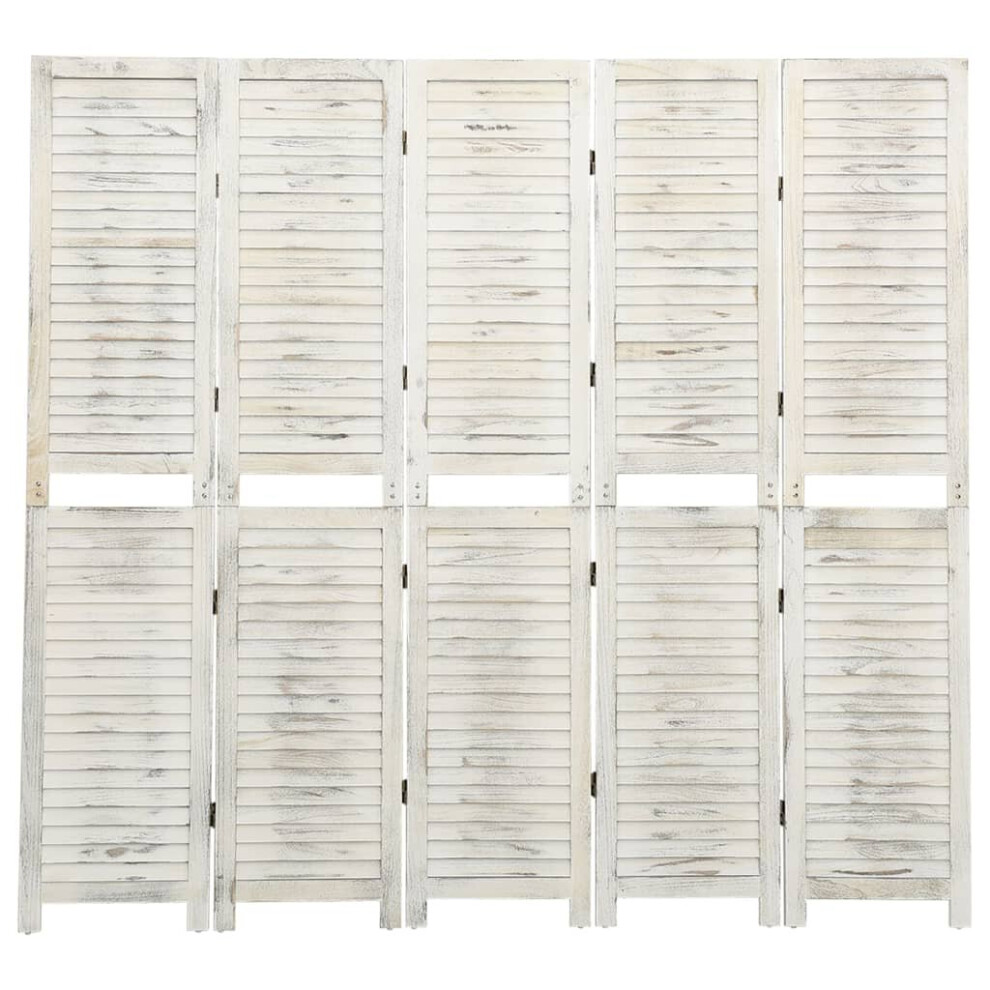 (178.5 x 166 cm) vidaXL 4-Panel Room Divider Cream Wood Fabric Home Folding Screen Multi Sizes-image-OPC-P9NCSMV-NEW