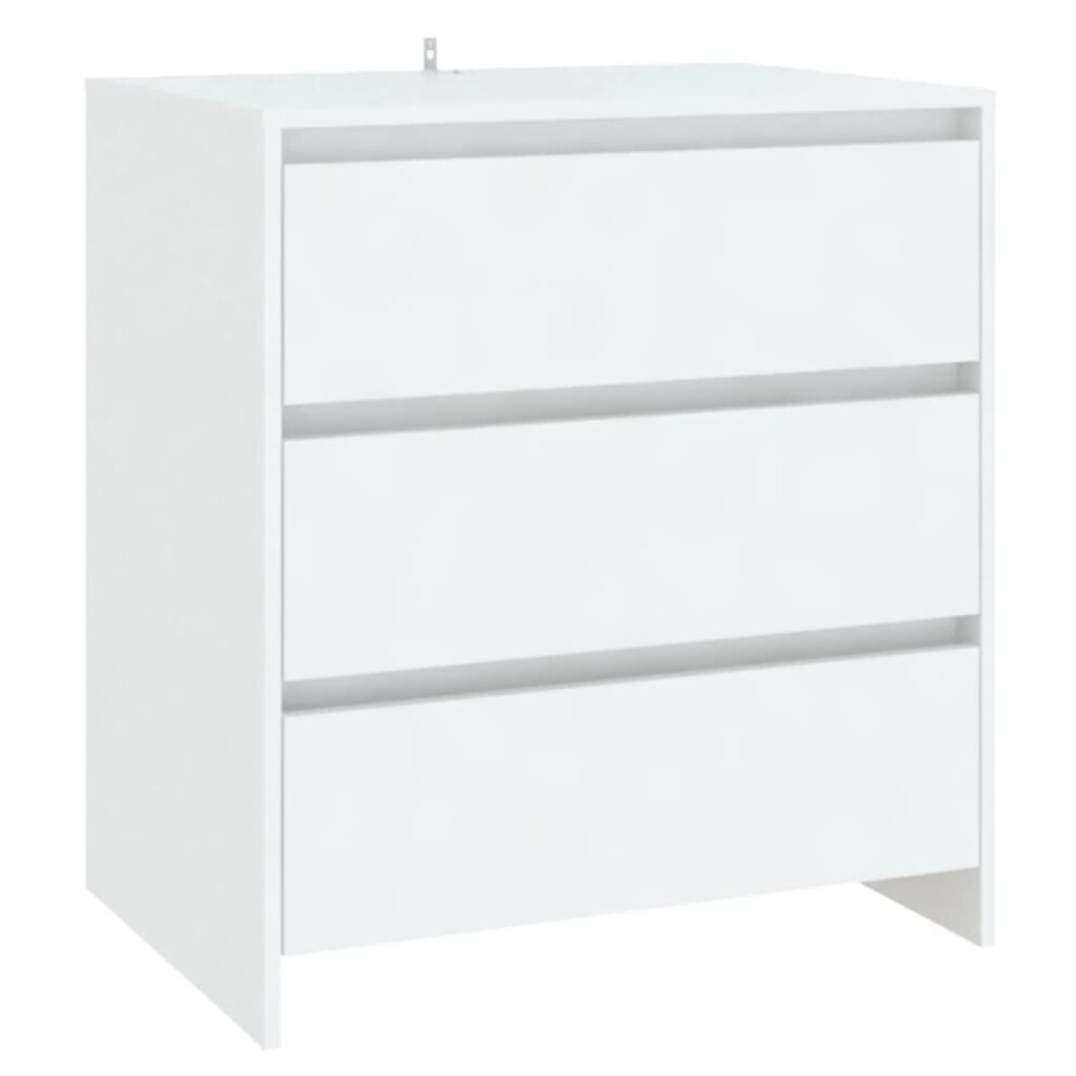 (white) vidaXL Sideboard Chipboard Storage Side Drawer Cabinet Highboard Multi Colours