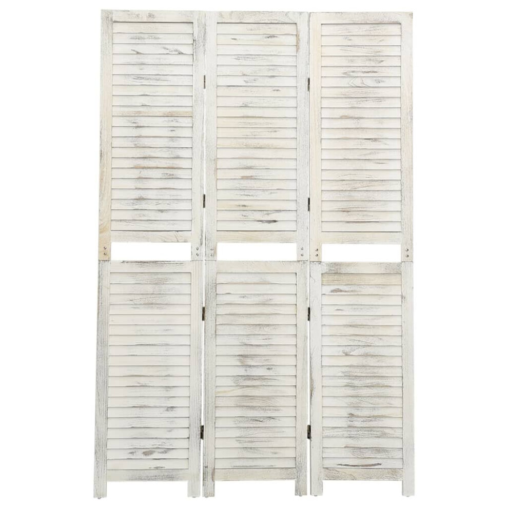 (105 x 165 cm) vidaXL 4-Panel Room Divider Cream Wood Fabric Home Folding Screen Multi Sizes