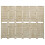 VidaXL (210 x 165 cm) vidaXL Solid Wood Paulownia 6-Panel Room Divider Room Partition Multi Sizes 2