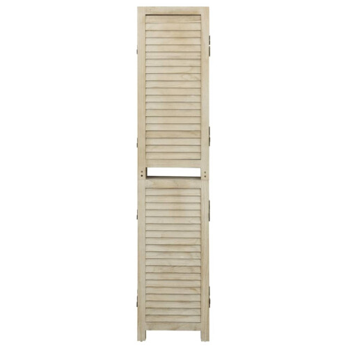 VidaXL (210 x 165 cm) vidaXL Solid Wood Paulownia 6-Panel Room Divider Room Partition Multi Sizes 2