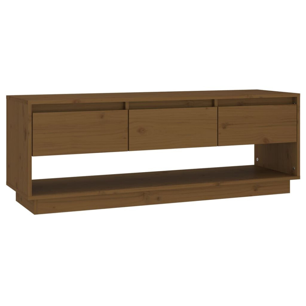 (honey brown) vidaXL Solid Wood Pine TV Cabinet Bedroom Living Room Media Unit Multi Colours