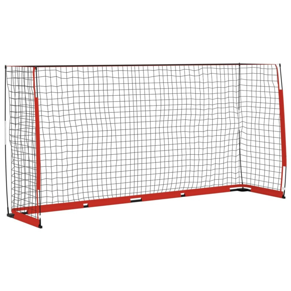 (366.5 x 91 x 183 cm) vidaXL Soccer Goal Steel Portable Football Goal 184x91x124.5/366.5x91x183 cm