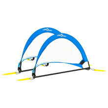 (75.5 x 46 x 48 cm) vidaXL 2x Children Football Goal Set with Storage Bag Pop-up Goal Multi Sizes