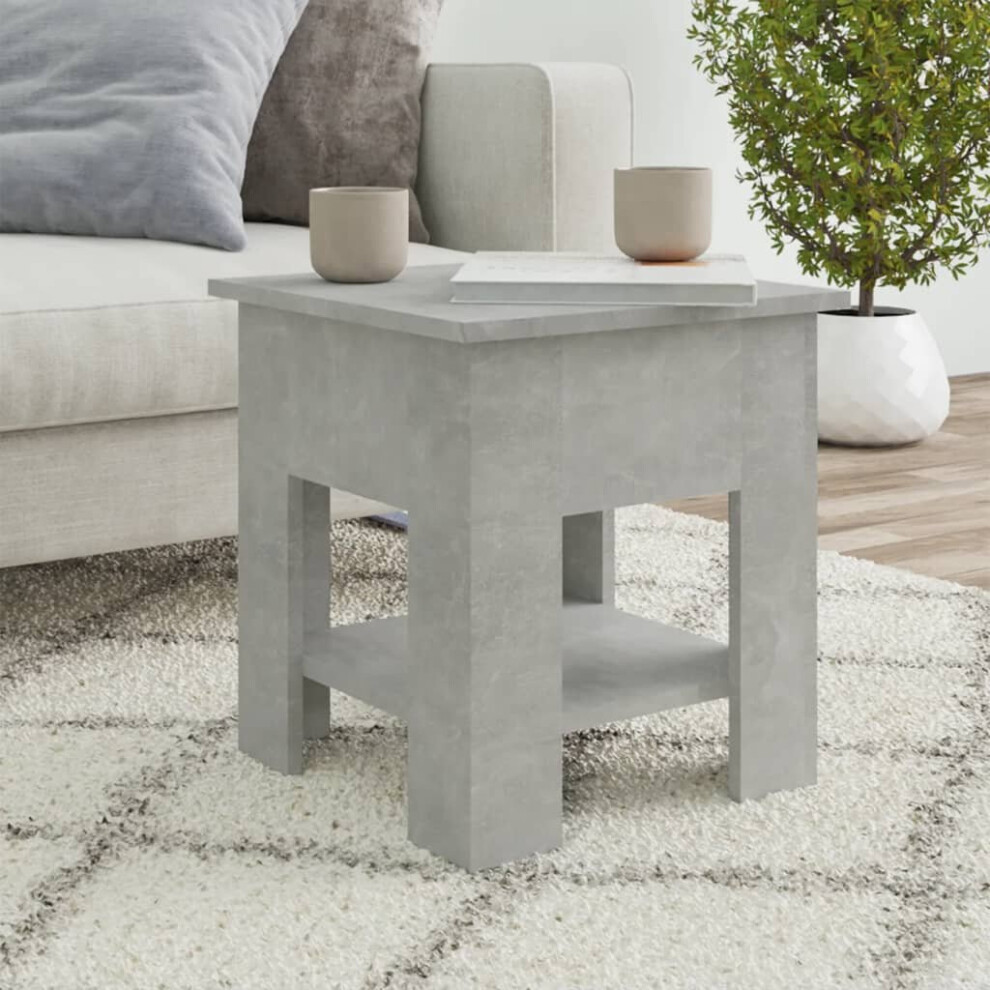 (concrete grey) vidaXL Coffee Table Engineered Wood Sofa Accent Centre Table Multi Colours