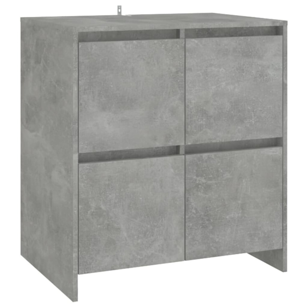Vidaxl (Concrete Grey) Sideboard Chipboard Bedroom Storage Book Console Cabinet Multi Colours