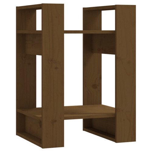 VidaXL (honey brown) vidaXL Solid Wood Pine Book Cabinet/Room Divider Storage Rack Multi Colours
