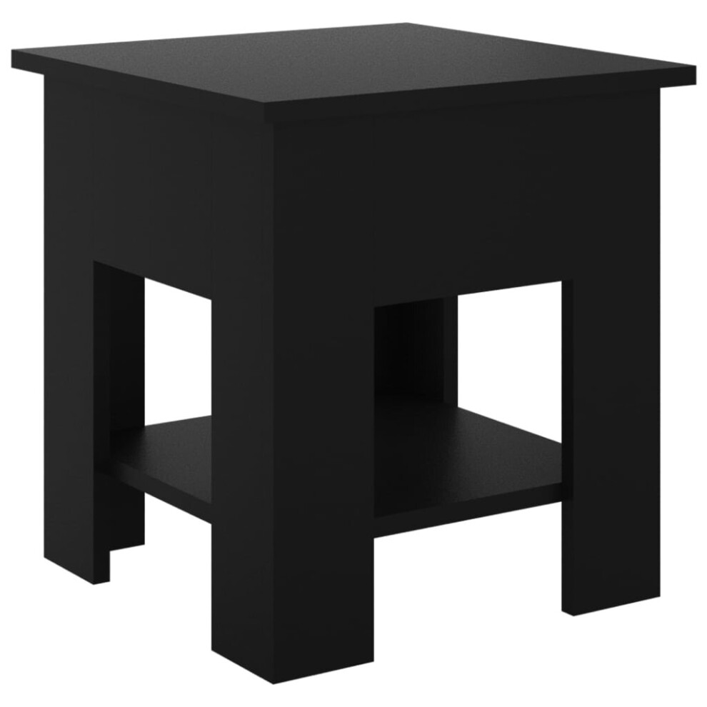 Vidaxl (Black) Coffee Table Couch Table Hall End Center Accent Table Engineered Wood