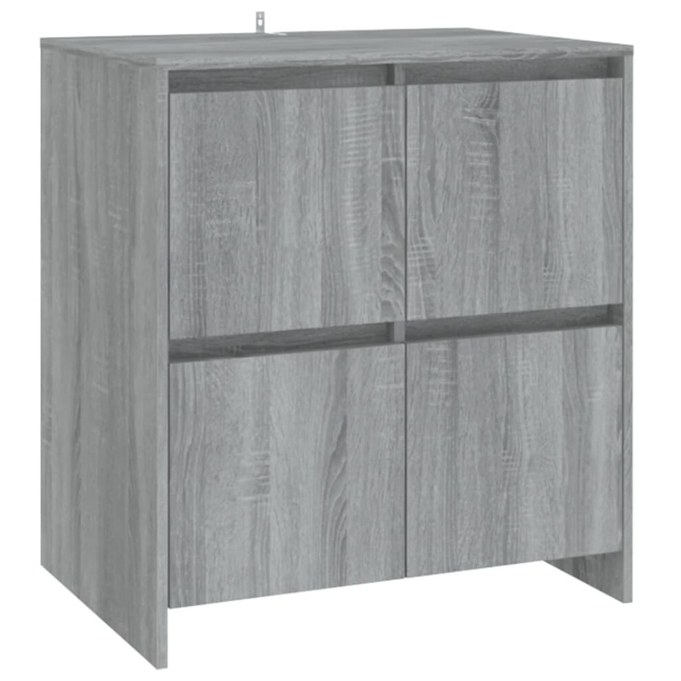Vidaxl (Grey Sonoma) Sideboard Chipboard Bedroom Storage Book Console Cabinet Multi Colours