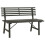 VidaXL vidaXL Gartenbank 110 cm Stahl Schwarz 2
