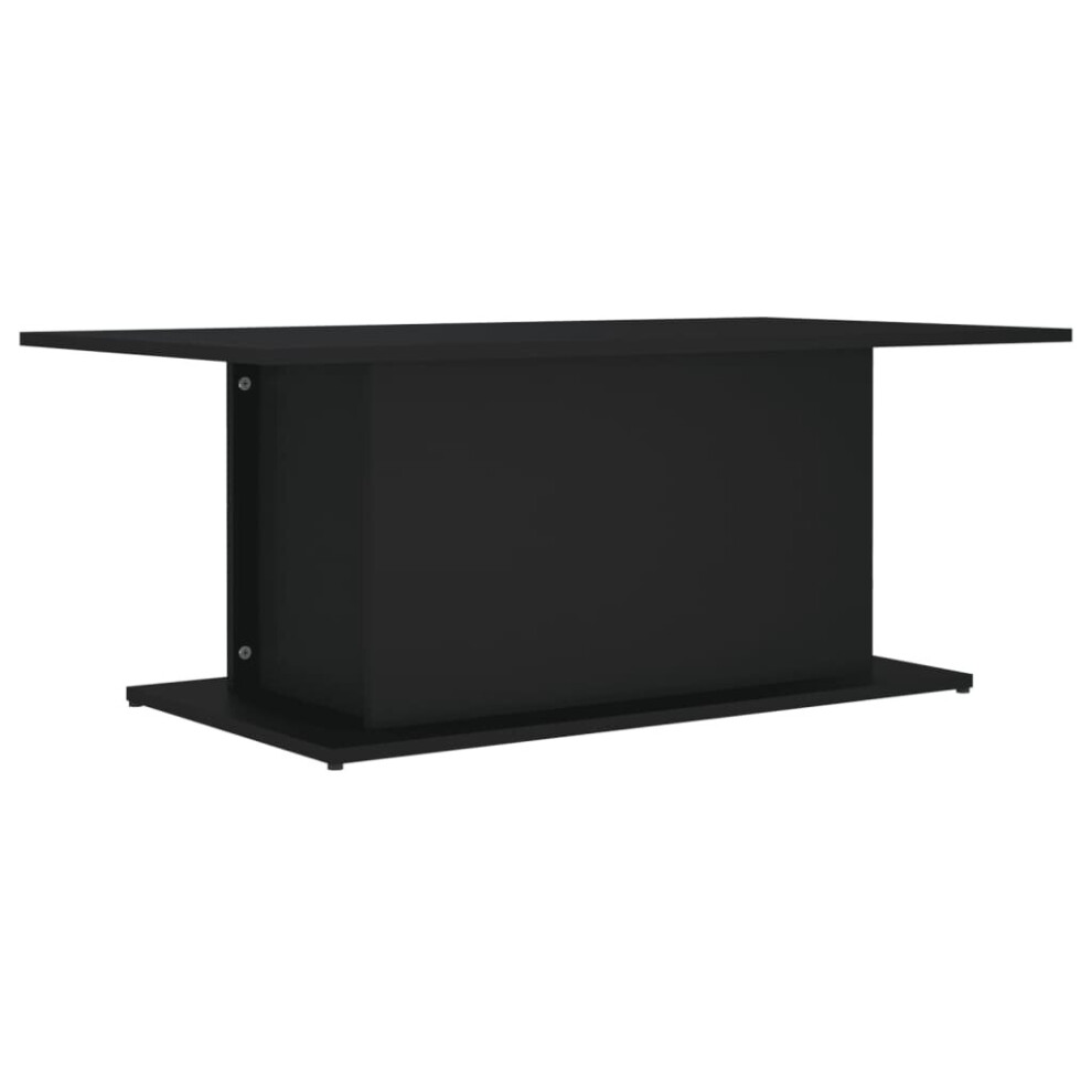 Vidaxl (Black) Coffee Table Couch Table Hall End Center Accent Table Engineered Wood