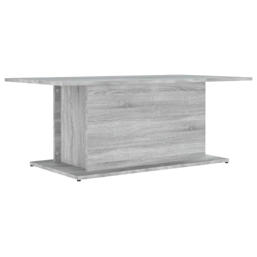 Vidaxl (Grey Sonoma) Coffee Table Couch Table Hall End Center Accent Table Engineered Wood Brown,Grey