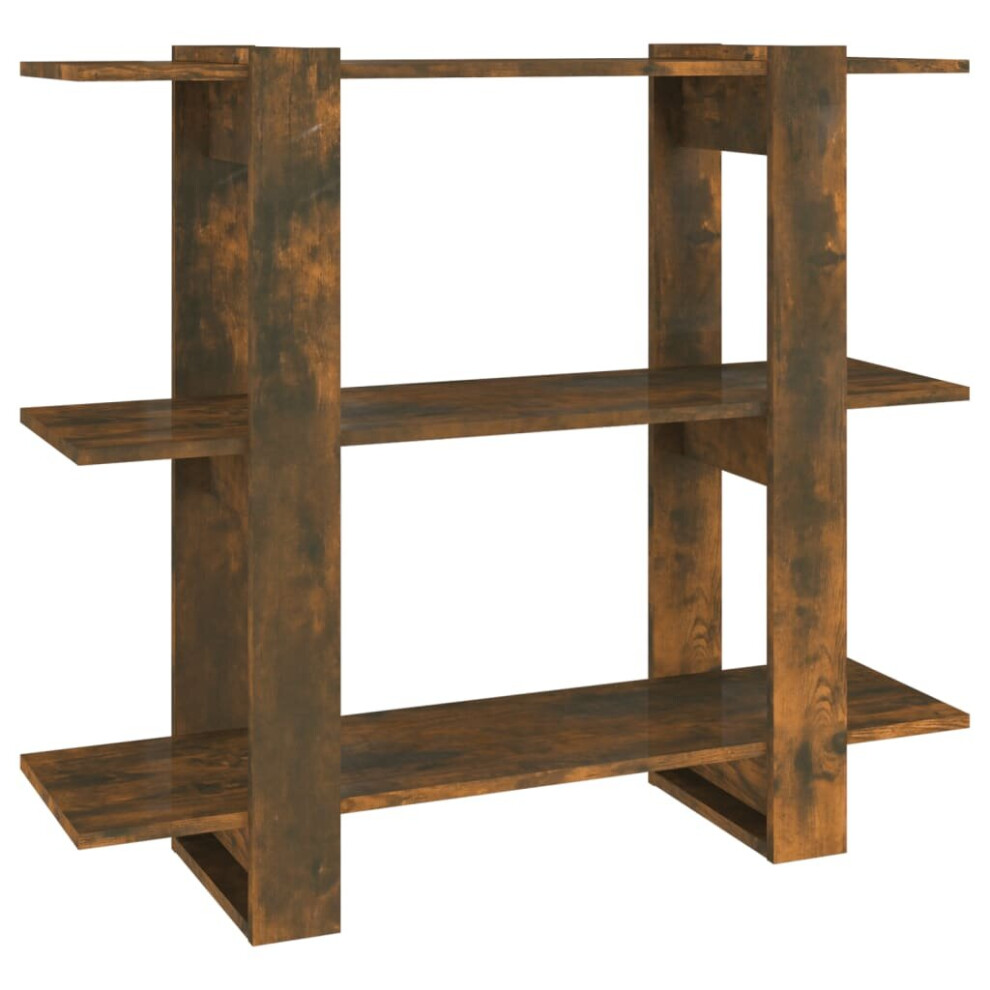 Vidaxl (Smoked Oak) Book Cabinet/Room Divider Bookcase Cabinet Book Shelf Multi Colours