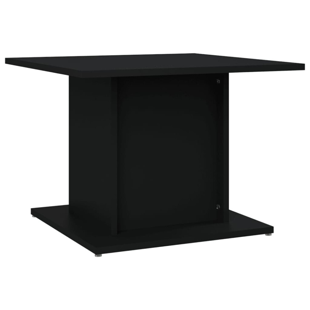 Vidaxl Black,Brown (Black) Coffee Table Couch Table Hall End Center Accent Table Engineered Wood