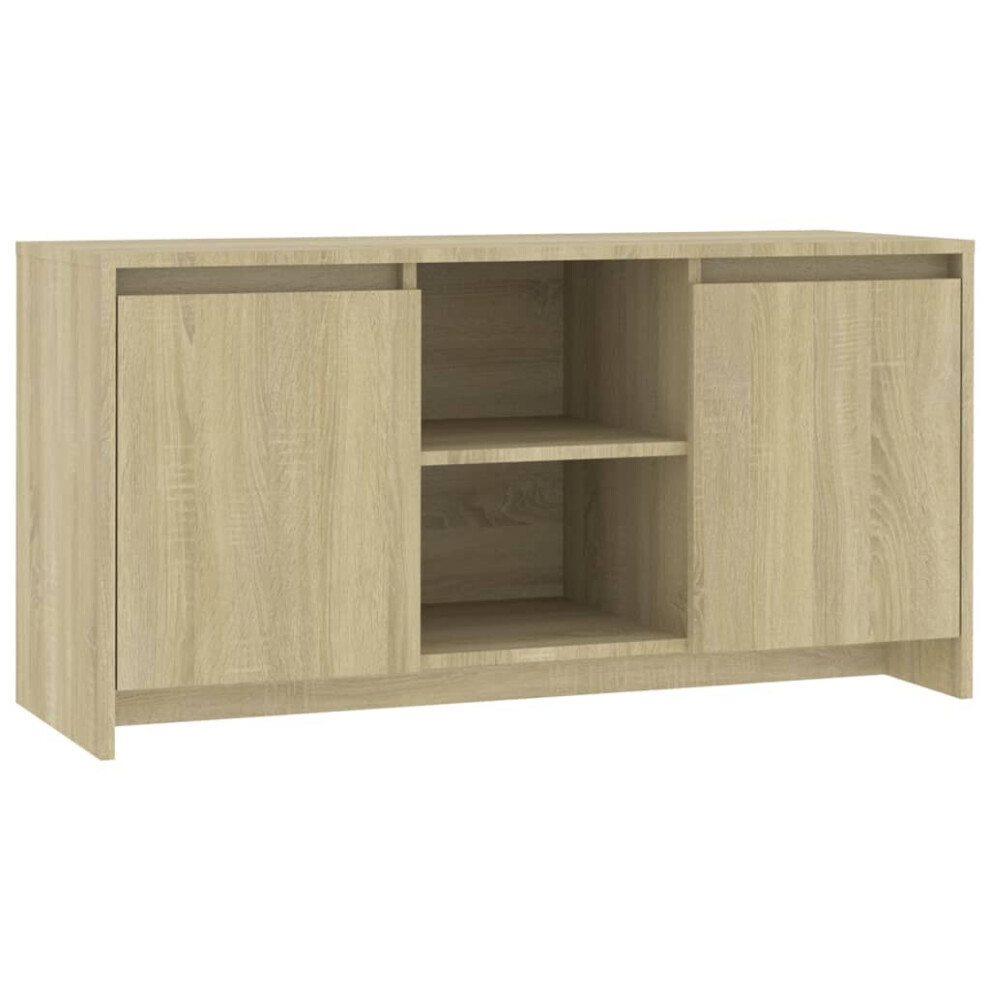 VidaXL TV Cabinet 100x34.5x44.5 cm White Engineered Wood - Image 2