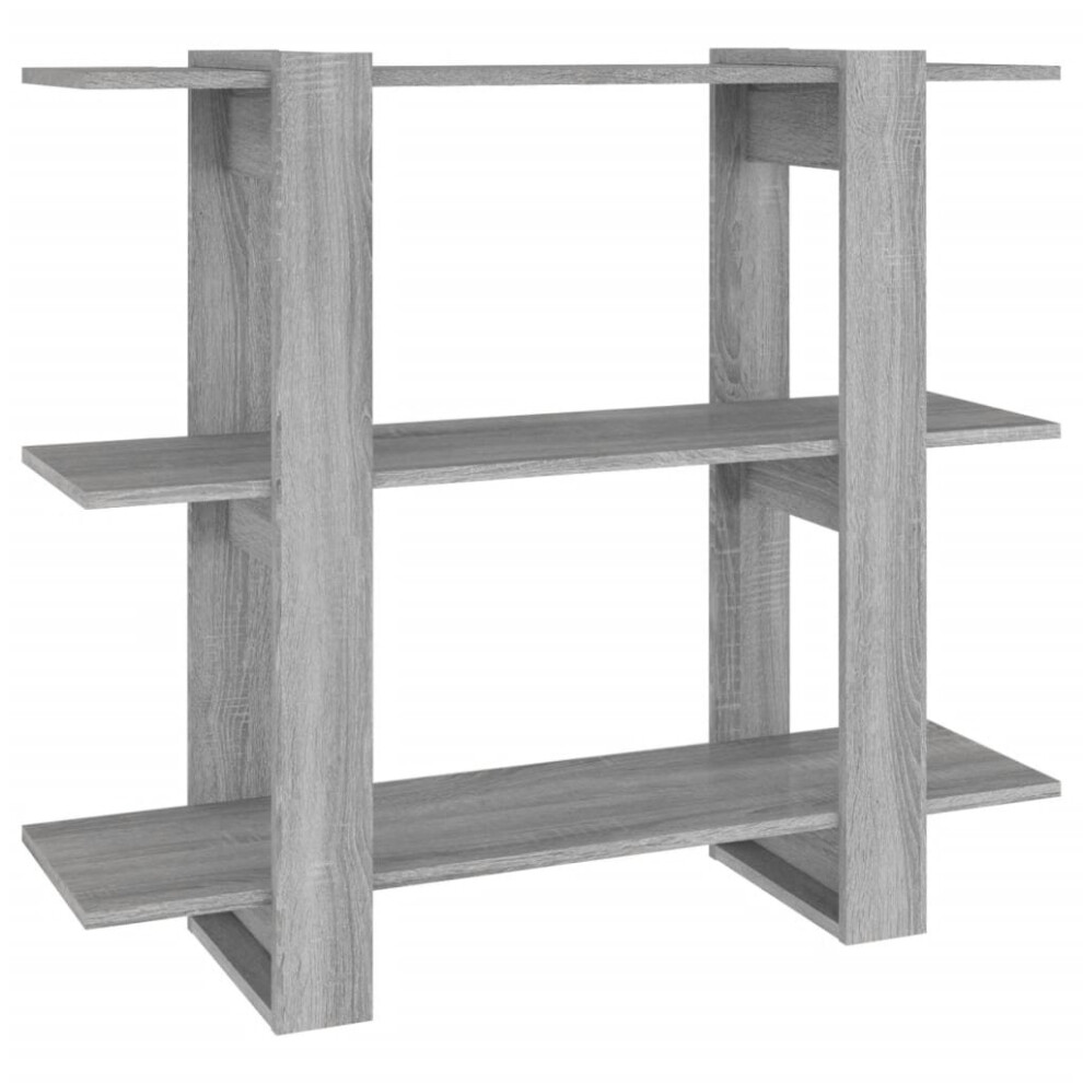 Vidaxl ( Sonoma) Book Cabinet/Room Divider Bookcase Cabinet Book Shelf Multi Colours Grey