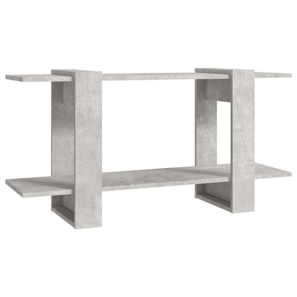 VidaXL Book Cabinet - Concrete Grey - 100x30x51cm - Engineered Wood - Image 2