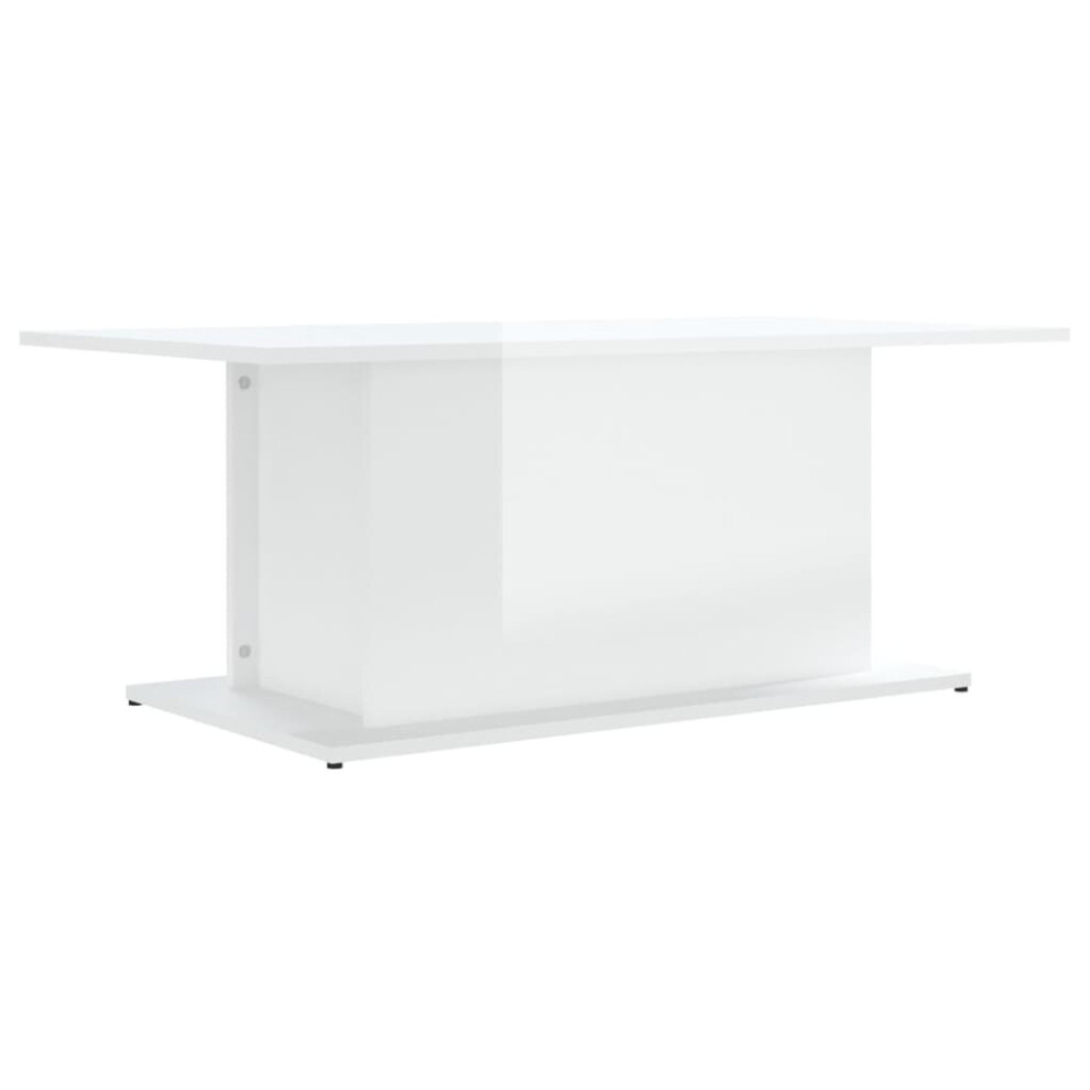 Vidaxl (High Gloss White) Coffee Table Couch Table Hall End Center Accent Table Engineered Wood