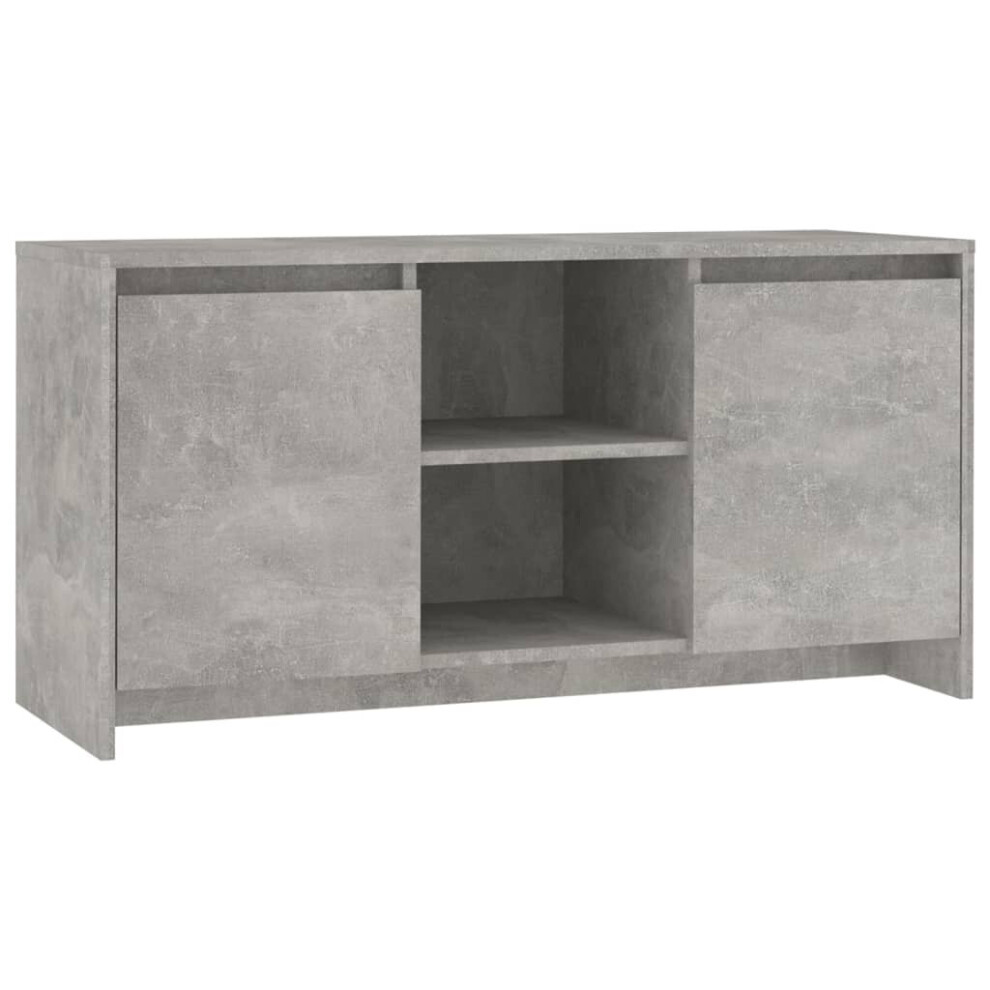 Vidaxl (Concrete ) Tv Cabinet Tv Stand Media Tv Unit Entertainment Centre Engineered Wood Grey