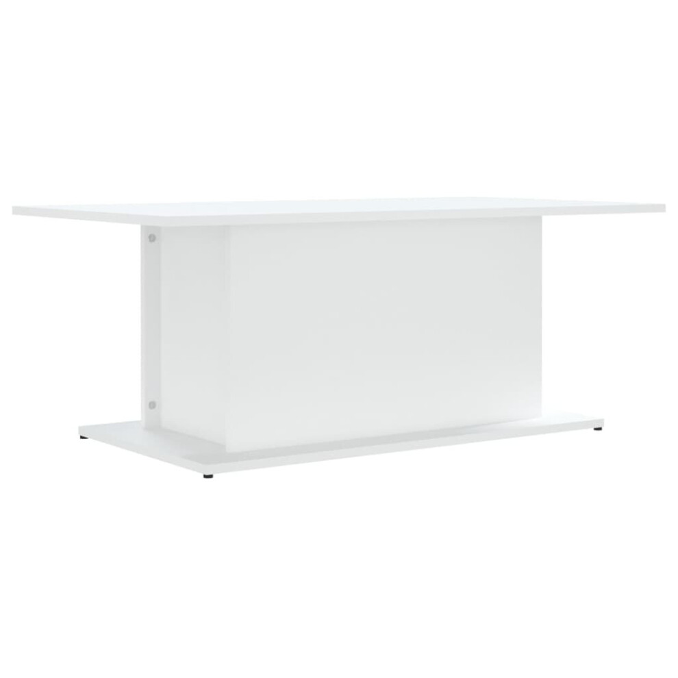 Vidaxl (White) Coffee Table Couch Table Hall End Center Accent Table Engineered Wood