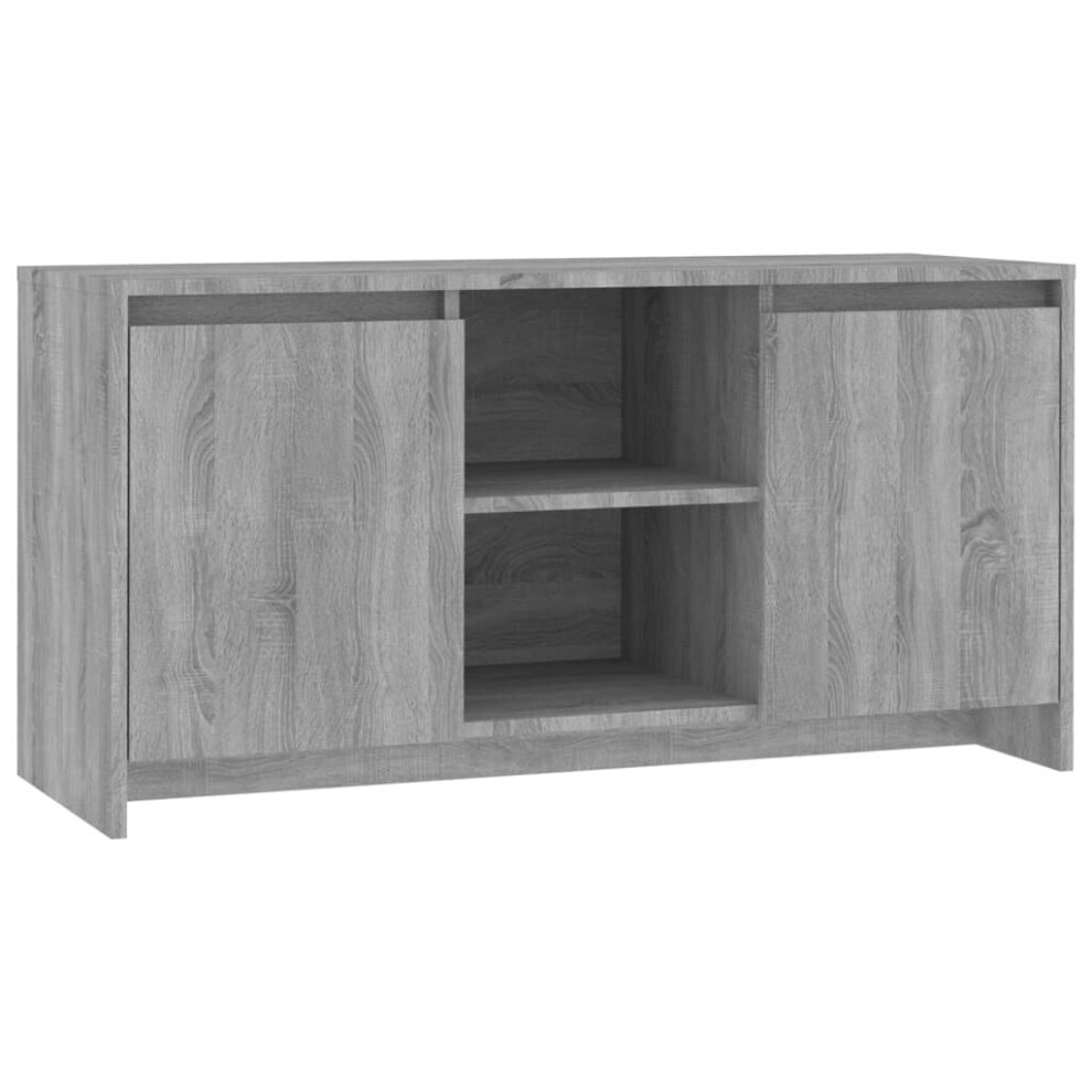 Vidaxl (Grey Sonoma) Tv Cabinet Tv Stand Media Tv Unit Entertainment Centre Engineered Wood