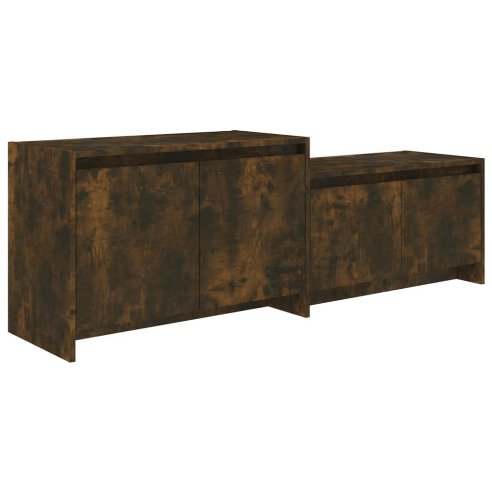 Vidaxl (Smoked Oak) Tv Cabinet Chipboard Home Lowboard Hifi Cabinet Tv Stand Multi Colours