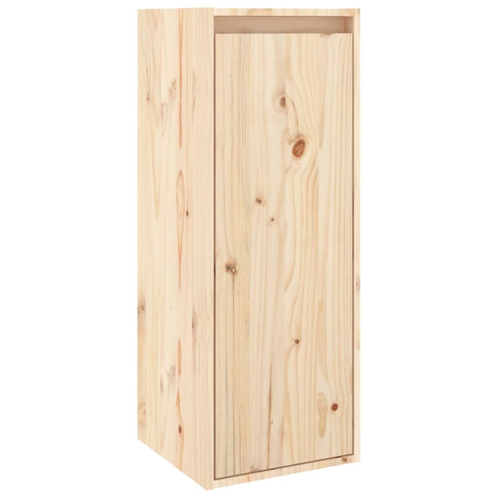 Vidaxl (Brown, 1) 1/2X Solid Wood Pine Wall Cabinet Shelf Hanging Wall Unit Multi Colours