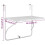 VidaXL vidaXL Balkontisch Weiß 60x40 cm Stahl 4