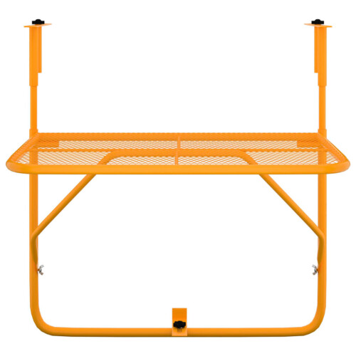 VidaXL vidaXL Balkontisch Gelb 60x40 cm Stahl 2