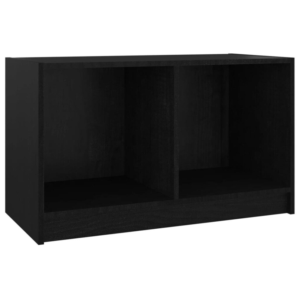 (black) vidaXL Solid Pinewood TV Cabinet TV Stand Stereo Hifi Cabinet Multi Colours