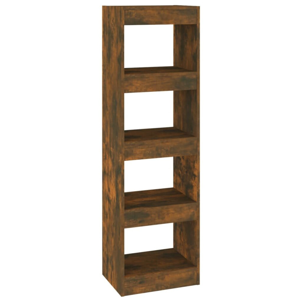 Vidaxl (Smoked Oak) Book Cabinet/Room Divider Storage Book Shelf Furniture Multi Colours