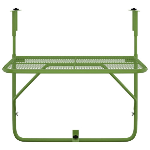 VidaXL (green) vidaXL Balcony Table Steel Patio Folding Side Hanging Table Multi Colours 2