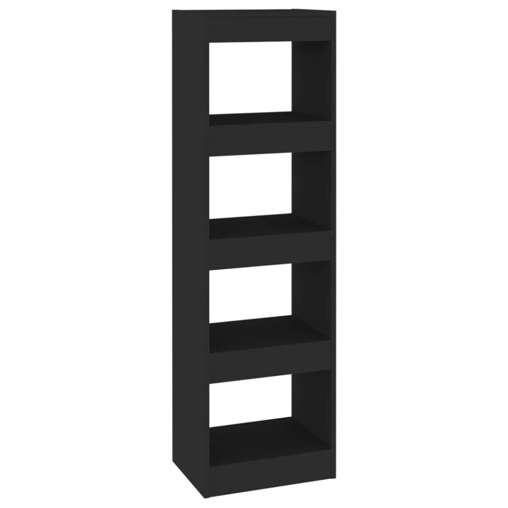 (black) vidaXL Book Cabinet/Room Divider Storage Book Shelf Furniture Multi Colours