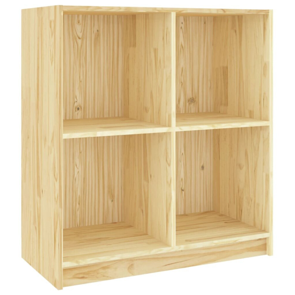New Vidaxl (Brown) Solid Pinewood Sideboard Cupboard Bookcase Book Stand Multi Colours Brown 809948