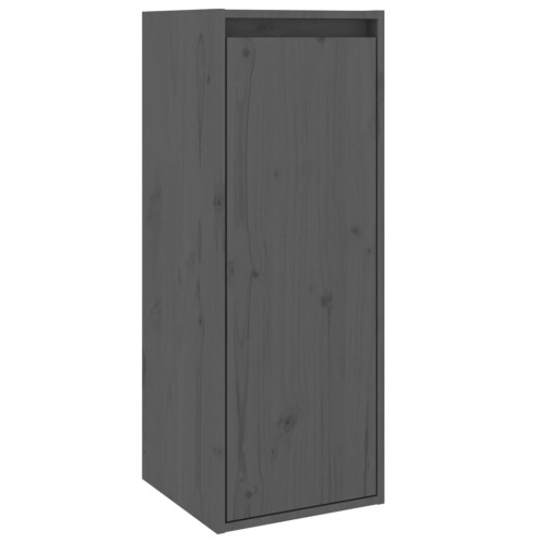 VidaXL (grey, 1) vidaXL 1/2x Solid Wood Pine Wall Cabinet Shelf Hanging Wall Unit Multi Colours