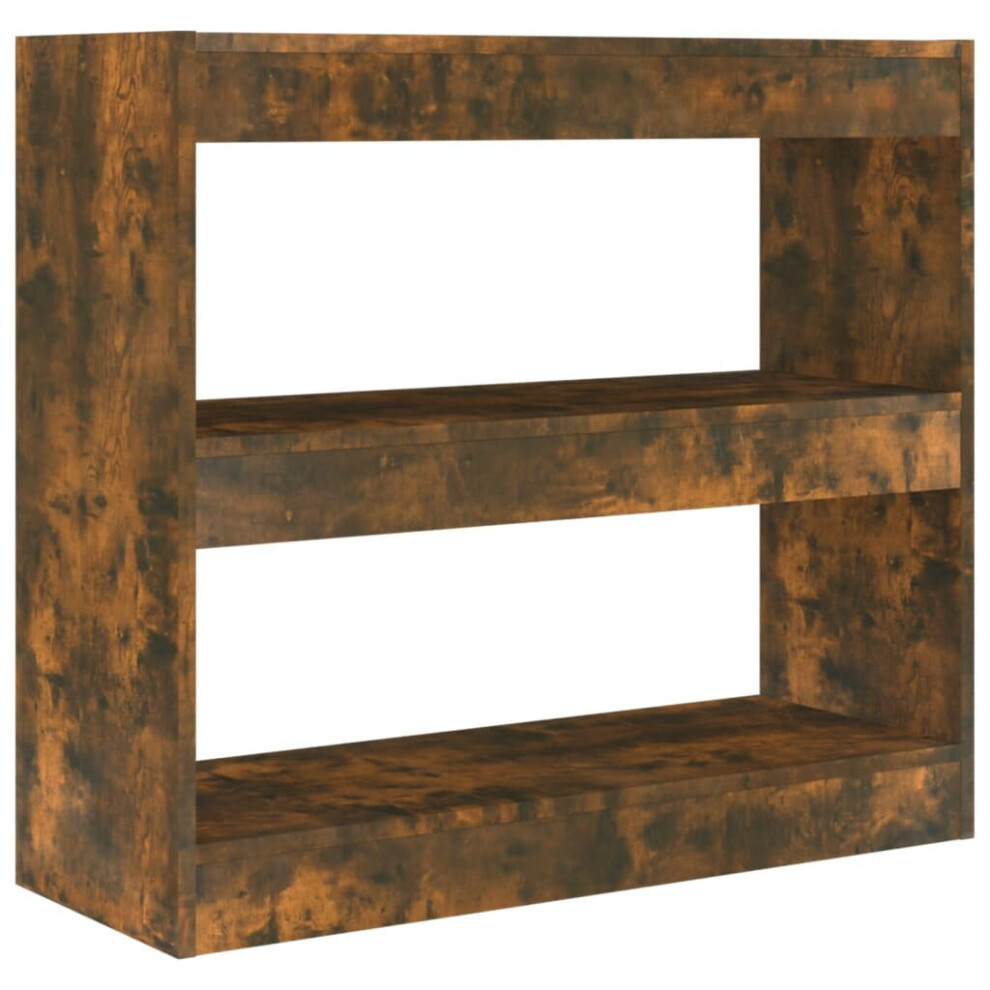 Vidaxl (Smoked Oak) Book Cabinet/Room Divider Storage Cabinet Home Organiser Multi Colours