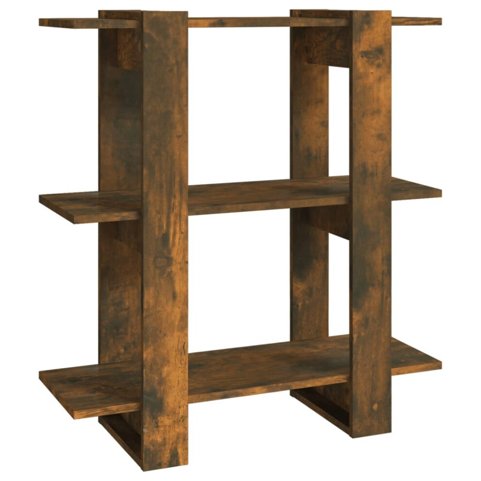 Vidaxl (Smoked Oak) Book Cabinet/Room Divider Bookcase Cabinet Book Shelf Multi Colours
