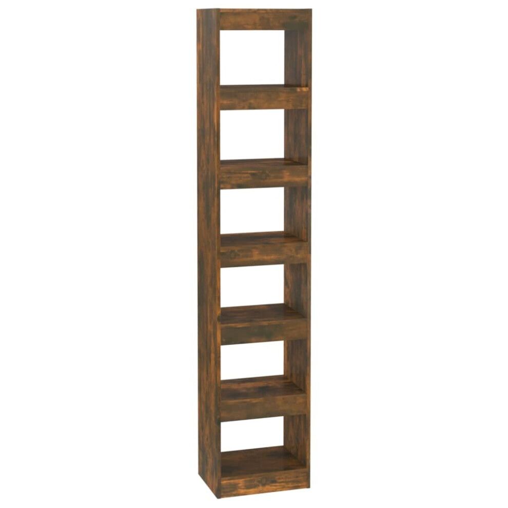 Vidaxl (Smoked Oak) Book Cabinet/Room Divider Rack Home Organiser Book Shelf Multi Colours